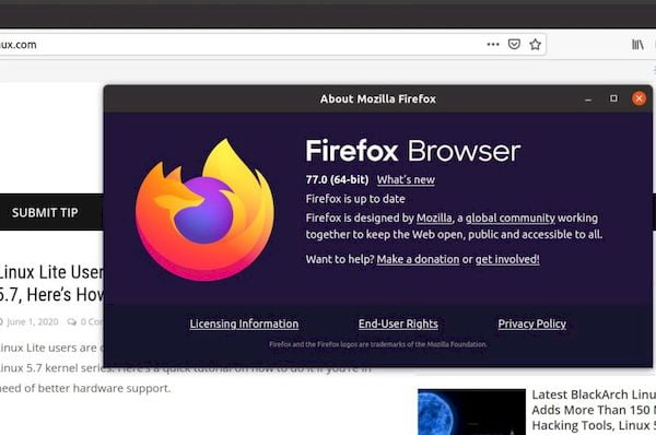 Mozilla Firefox 77 com melhorias de acessibilidade e mais
