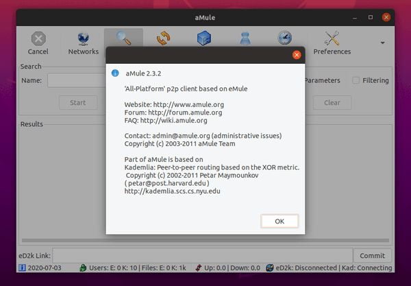 Como instalar o cliente P2P do aMule no Ubuntu 20.04 LTS