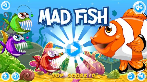 Game Mad Fish di Linux melalui Snap