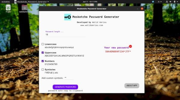 Como instalar o Moskotcho Password Generator no Linux via Snap