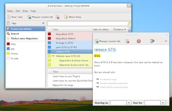 Getting Things GNOME 0.4 - App de Tarefas do Gnome foi atualizado