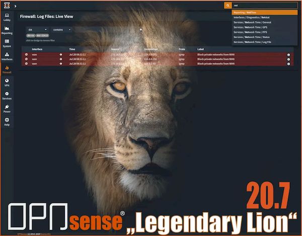 OPNsense 20.7 lançado com base no HardenedBSD 12.1