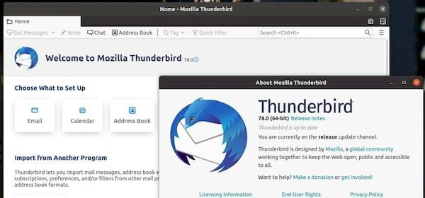Thunderbird 78 lançado com vários novos recursos e melhorias