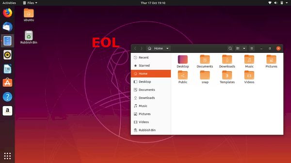 Ubuntu 19.10 chegou ao fim da vida útil! Atualize para o Ubuntu 20.04!