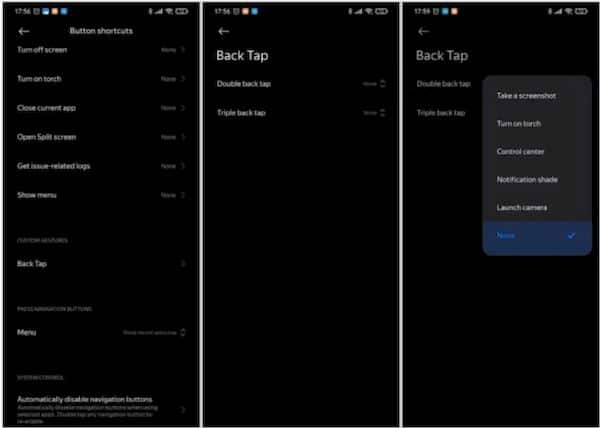 Xiaomi está testando o Back Tap no MIUI 12, um recurso do iOS 14