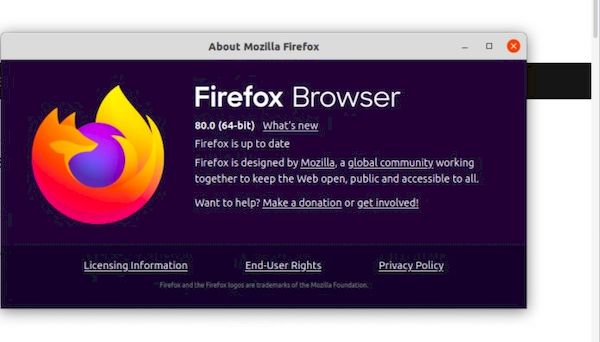 Firefox 80 lançado com suporte para aceleração VA-API no X11 e mais