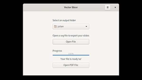 Como instalar exportador de SVG para PDF Vector Slicer no Linux via Flatpak