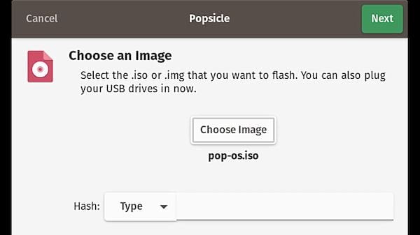 Como instalar o gravador de imagens Popsicle no Linux via Flatpak