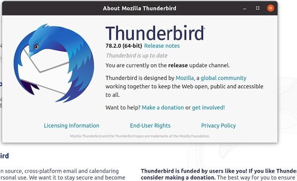 Mozilla Thunderbird 78.2 lançado com mais melhorias no OpenPGP