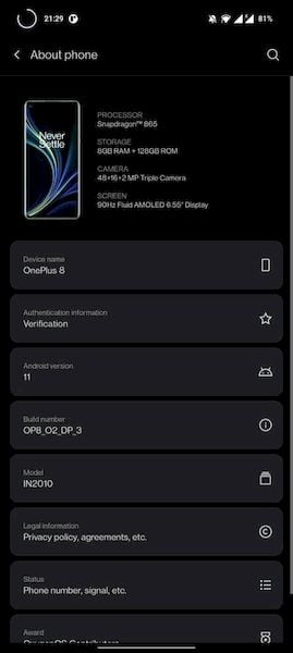 OxygenOS 11 beta traz recursos do Android 11 para smartphones OnePlus