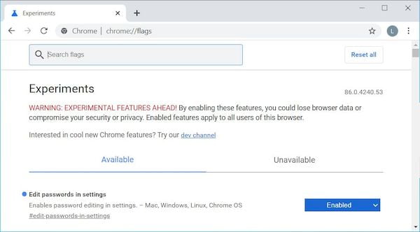 Chrome agora permite que você edite senhas salvas