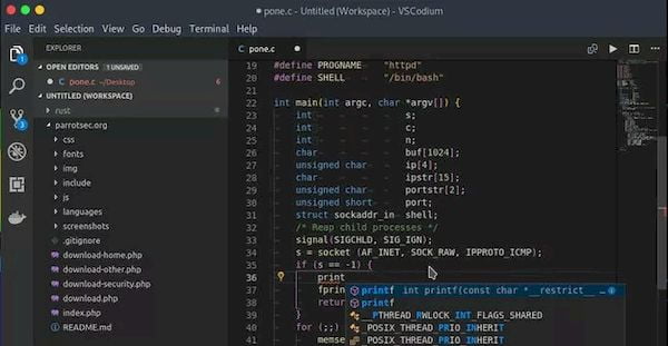 Como instalar o editor VS Codium no Linux via Snap