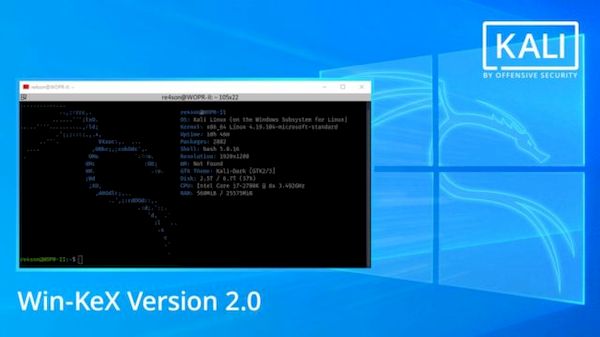 Win-KeX versão 2.0 lançado com suporte ao WSL 2 e outras melhorias