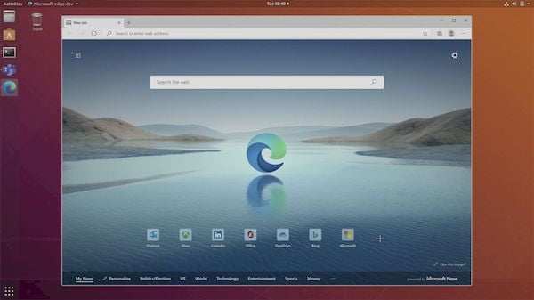 Como instalar o Edge Chromium Preview no Linux Ubuntu, Fedora, openSUSE e derivados