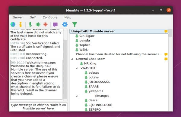 Mumble 1.3.3 lançado com melhorias de estabilidade e correções