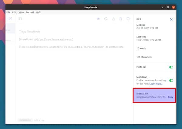 Simplenote 2 lançado com suporte para links internos e mais