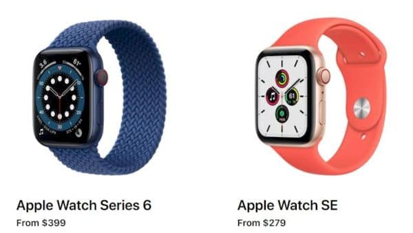 Apple Watch SE vs Série 6 - Qual é a diferença? Confira esse comparativo das especificações