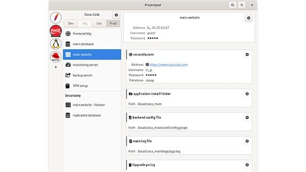 Como instalar o gerenciador de credenciais Projectpad no Linux