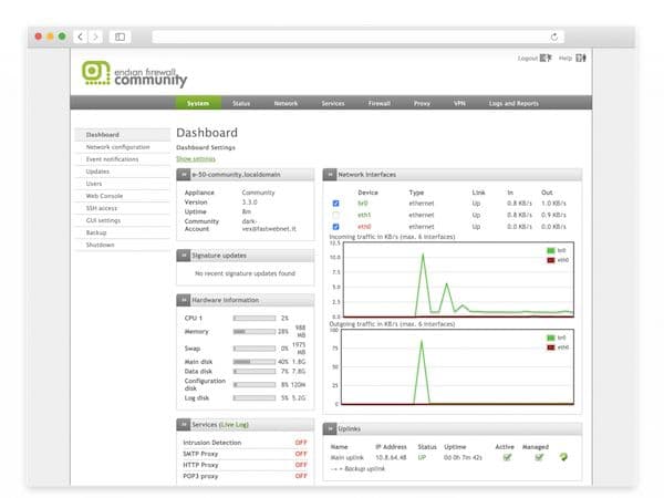 Endian Firewall 3.3.2 lançado com correções de bugs e melhorias