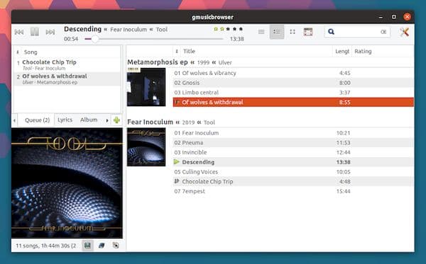 gmusicbrowser 1.1.16 lançado após mais de 5 anos sem atualizações