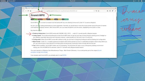 Como instalar o app de anotação na tela Gromit-MPX no Linux via Flatpak