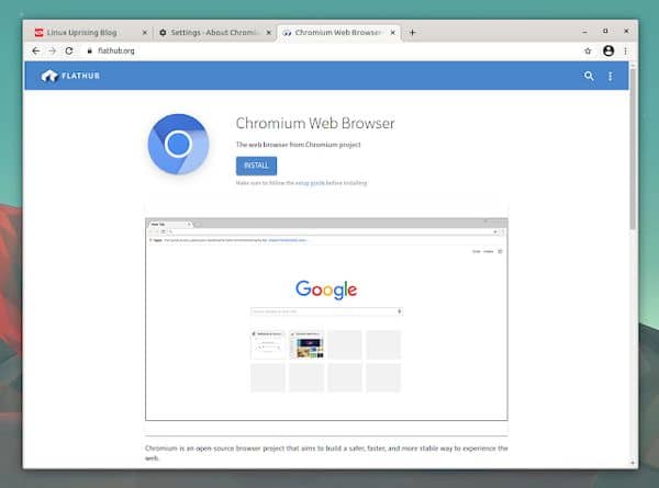 Como instalar o navegador Chromium no Linux via Flatpak