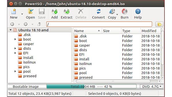 Como instalar o utilitário PowerISO no Linux via Flatpak