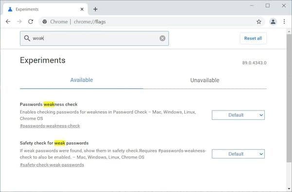 Google Chrome irá alertar quando a senha usada for fraca