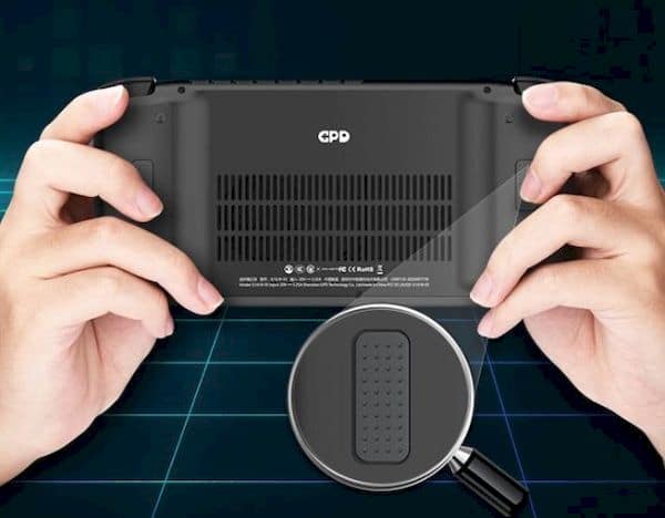 teclas personalizáveis ​​na parte traseira do computador
