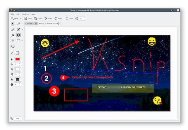 Ksnip 1.8 lançado com novas ferramentas de manipulação e anotação