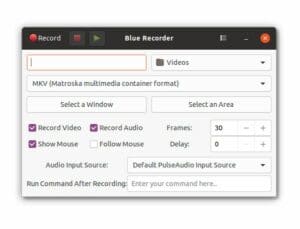 Como instalar o gravador de tela Blue Recorder no Linux via Snap