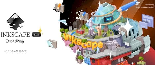 Inkscape 1.0.2 lançado com melhorias de estabilidade, correções e muito mais