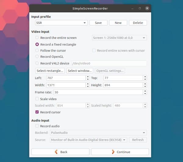 Simple Screen Recorder 0.4.3 lançado com suporte a V4L2 e mais