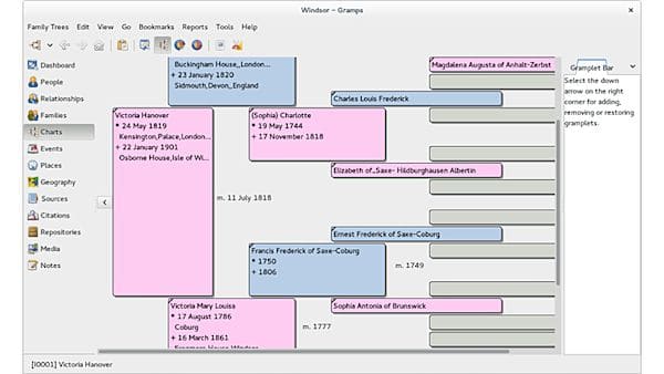Como instalar o app de informações genealógicas Gramps no Linux via Flatpak
