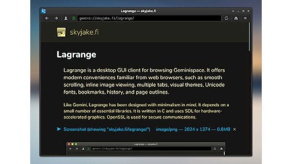 Como instalar o cliente Geminispace Lagrange no Linux via Flatpak