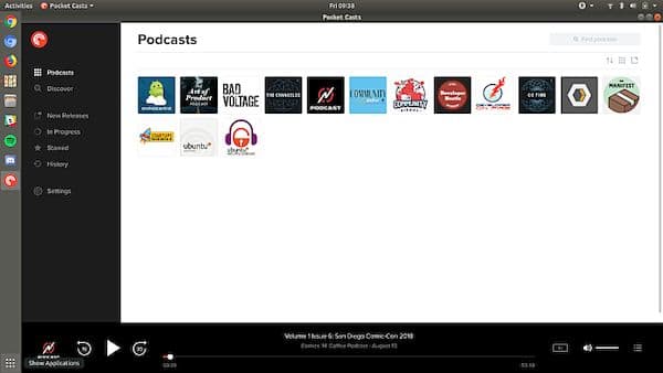 Como instalar o reprodutor de podcast Pocket Casts no Linux via Flatpak