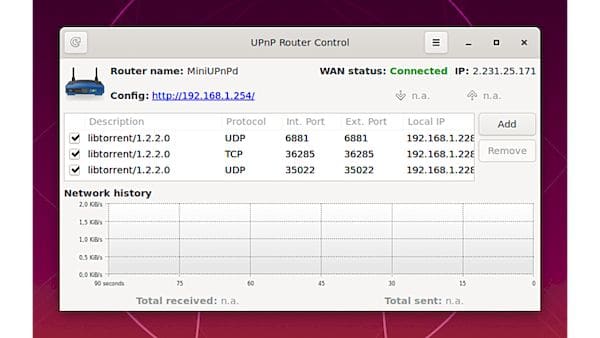Como instalar o UPnP Router Control no Linux via Flatpak