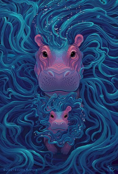 Conheça a arte do Ubuntu 21.04 feita por Sylvia Ritter no Krita