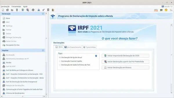 Como instalar a versão multiplataforma do IRPF 2021 no Linux manualmente