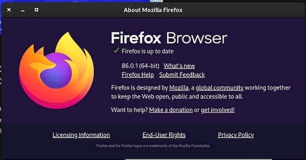 Firefox 86.0.1 lançado para corrigir falha na inicialização e outros bugs