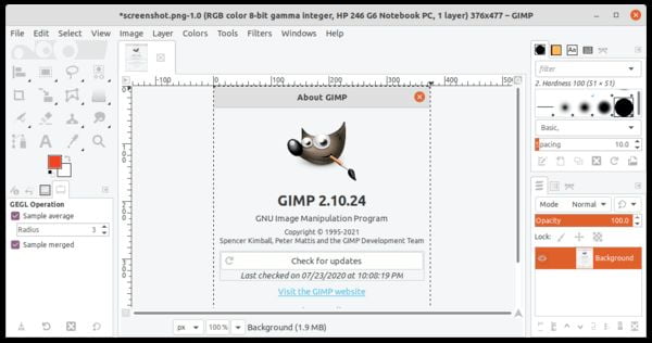 GIMP 2.10.24 chegou melhorando as camadas e outros novos recursos a serem anunciados