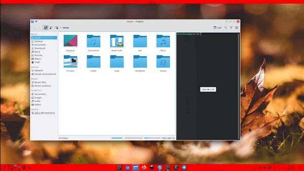 KDE está preparando uma nova opção de transparência adaptativa para os painéis