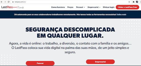 Versão gratuita do LastPass terá recursos limitados! Conheça alternativas