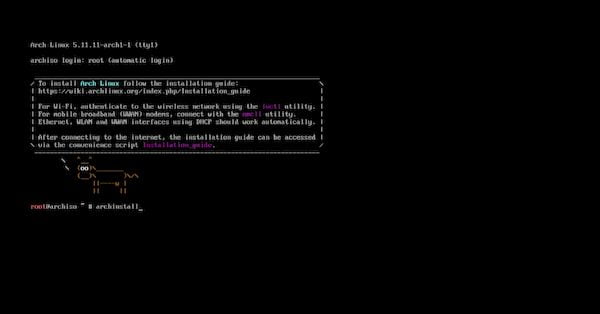 Arch Linux agora está mais fácil de instalar a partir da ISO mais recente