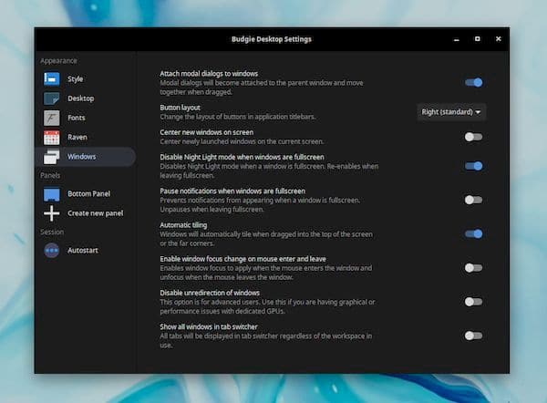 Budgie 10.5.3 lançado com suporte a GNOME 40 Stack, e melhorias