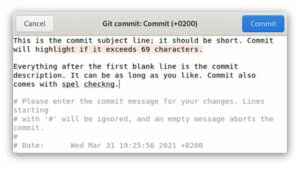 Como instalar o editor de mensagens Git Commit no Linux via Flatpak