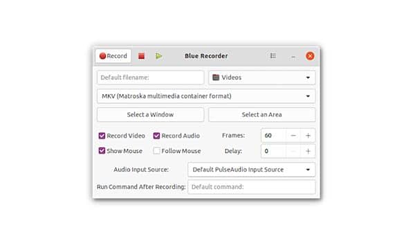 Como instalar o gravador de tela Blue Recorder no Linux via Flatpak
