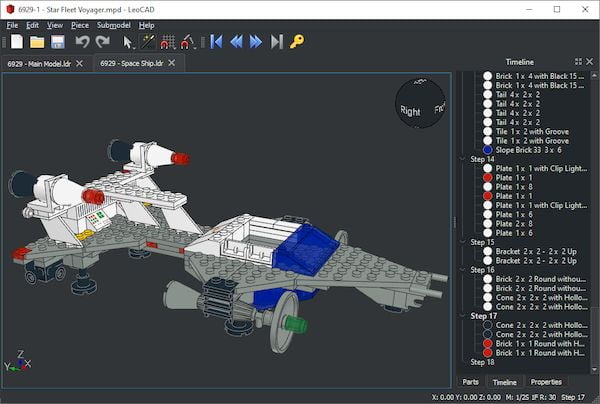Como instalar o modelador LEGO LeoCAD no Linux via Snap