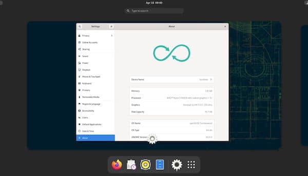 GNOME 40 está chegando aos repositórios do openSUSE Tumbleweed