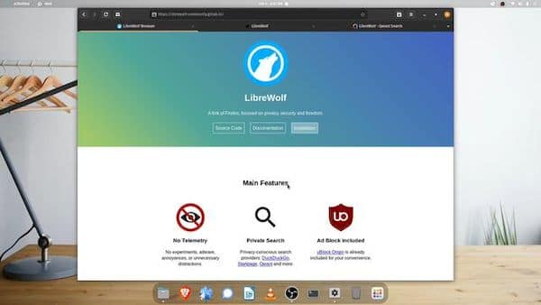 LibreWolf, um Firefox preparado para ser mais privado ao iniciar